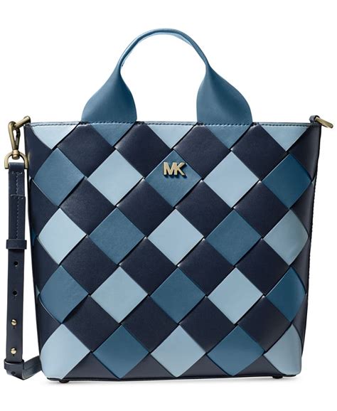 michael kors mott woven leather market tote|Michael Kors Mott Woven Leather Market Tote .